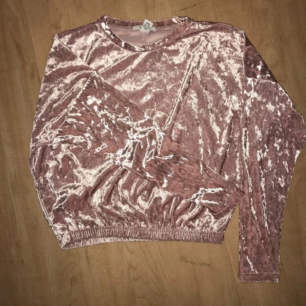Pink Velvet Top
